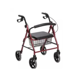 Aluminum Rollator with Seat and Basket