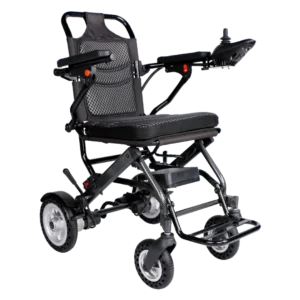 Portable electric light-weight power wheelchair.