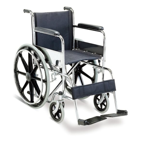Chrome Wheelchair with Mag Wheels